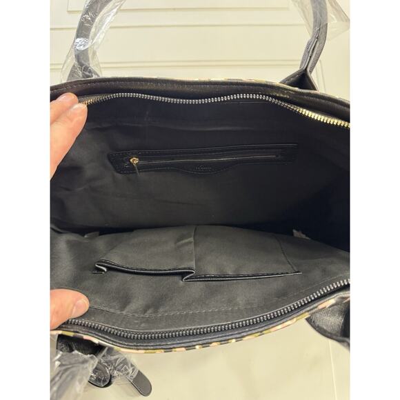 Trina Turk Tote Bag Purse Leopard Print Detachable Strap Vegan Leather NWT $148 - Picture 6 of 9